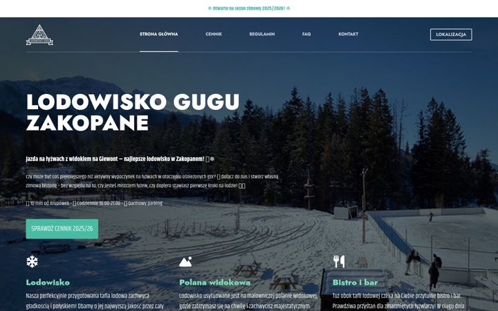Screenshot of lodowiskogugu.pl