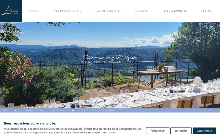 Screenshot of lodysseetraiteur.fr
