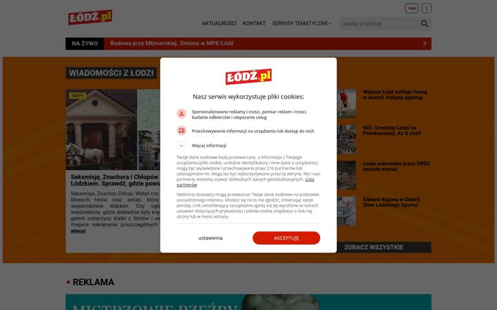 Skjámynd af lodz.pl