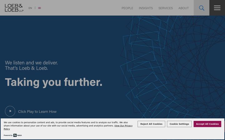 Screenshot of loeb.com