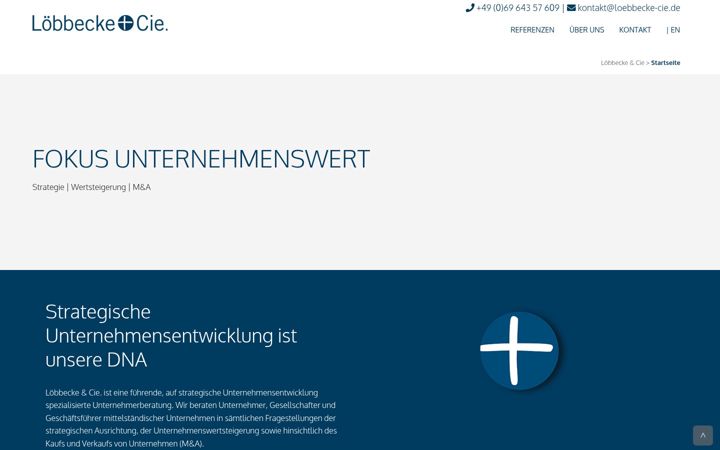 Screenshot of loebbecke-cie.de