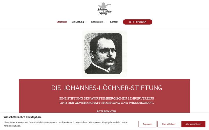 Screenshot of loechnerstiftung.de
