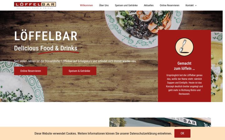 Screenshot of loeffelbar.de
