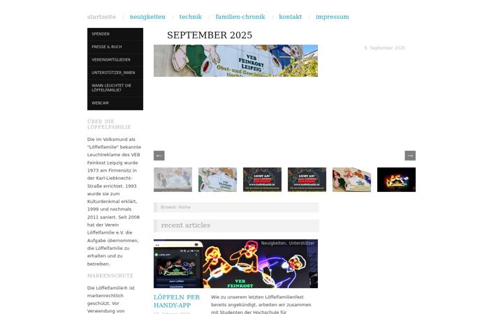 Screenshot of loeffelfamilie.de