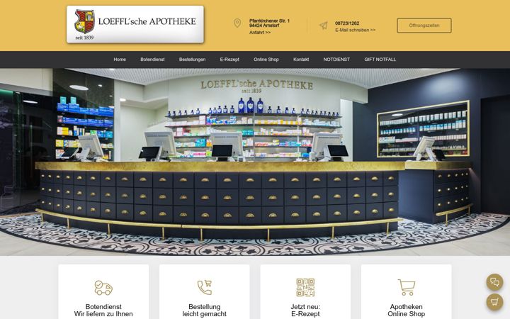 Screenshot of loefflsche-apotheke.de