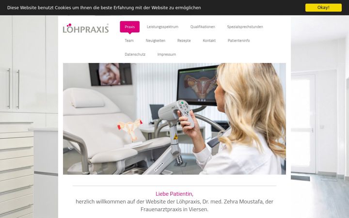 Screenshot of loehpraxis.de