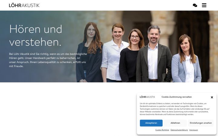 Screenshot of loehr-akustik.de