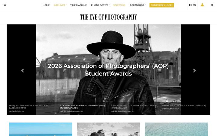 Screenshot of loeildelaphotographie.com