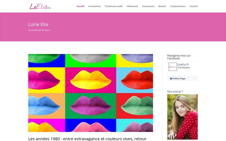 Screenshot of loelia.fr