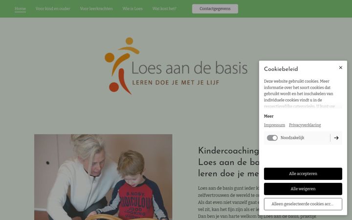 Screenshot of loesaandebasis.nl