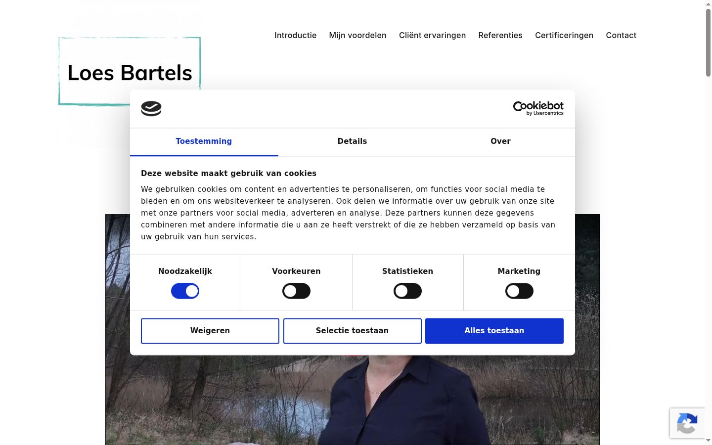 Ekrānuzņēmums ar piekrišanas baneri, kas tika rādīts pirms jebkādas mijiedarbības