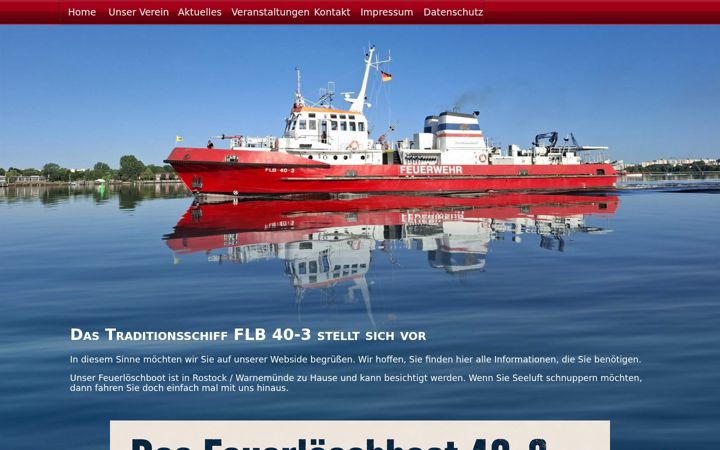 Screenshot of loeschboot-traditionsschiff.de