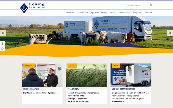 Screenshot of loesing-landhandel.de