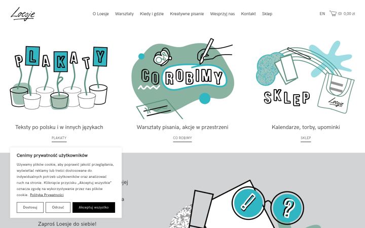 Screenshot of loesje.pl