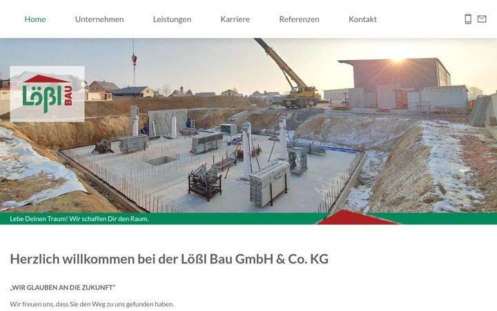 Screenshot of loessl-bau.de