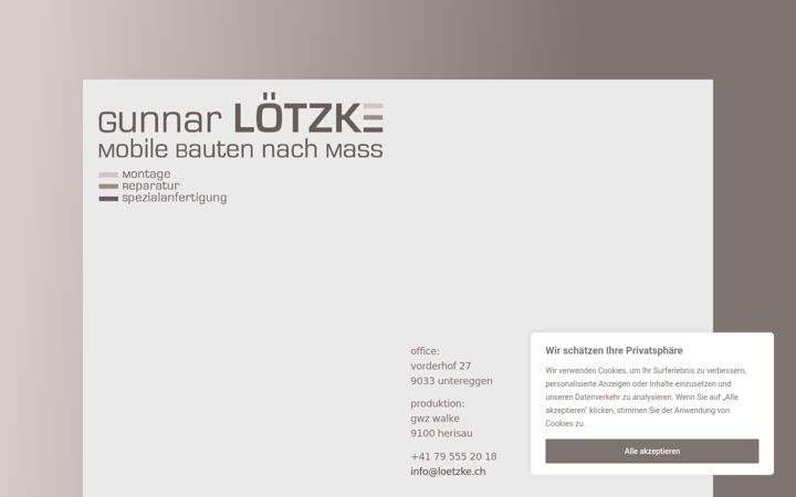 Screenshot of loetzke.ch
