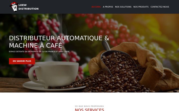 Screenshot of loewdistribution.com