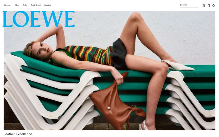 Screenshot ta' loewe.com