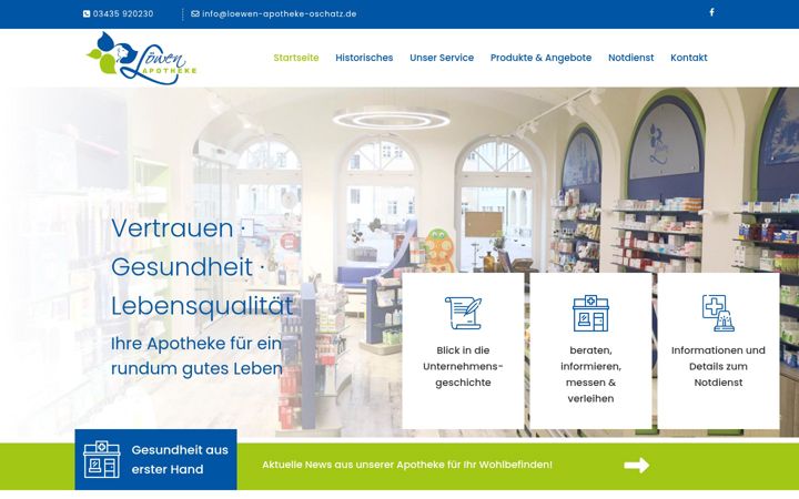 Snímek obrazovky loewen-apotheke-oschatz.de
