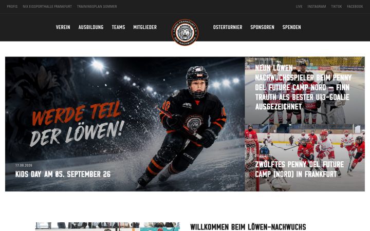 Screenshot of loewen-nachwuchs.de