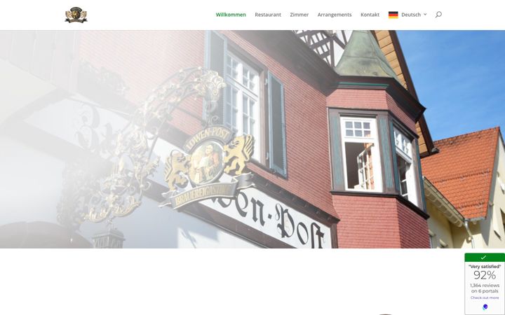 Screenshot of loewen-post.de