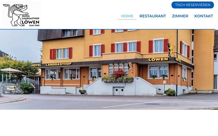 Screenshot of loewen-sins.ch