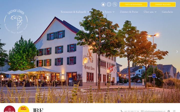 Screenshot of loewenbubikon.ch