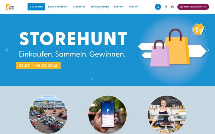 Screenshot of loewencenter.de