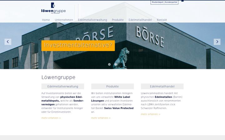 Screenshot of loewengruppe.com
