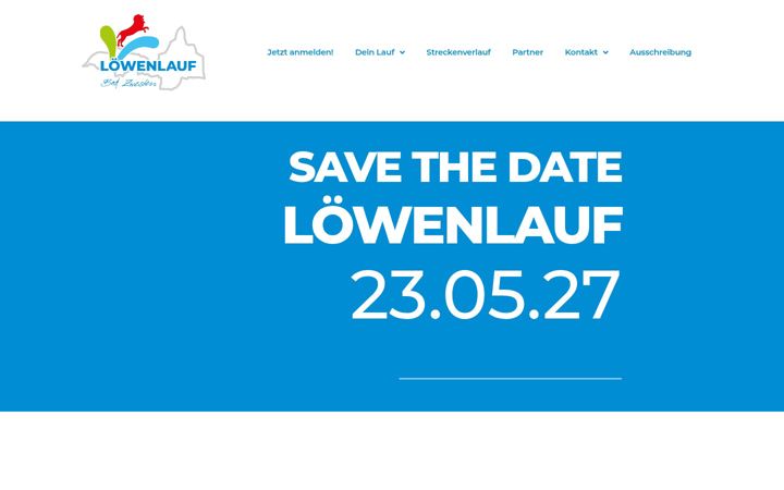 Screenshot of loewenlauf-badzwesten.de