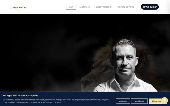 Screenshot of loewenvertrieb.de