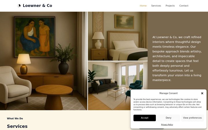Screenshot of loewner.co.uk