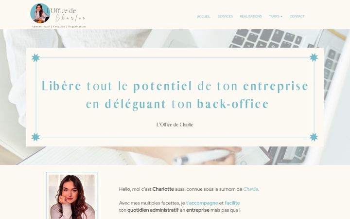 Screenshot of lofficedecharlie.fr