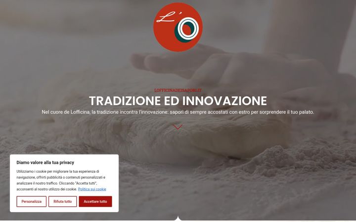 Screenshot of lofficinadeisapori.it