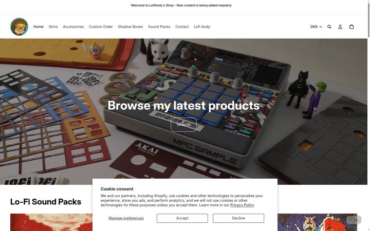 Screenshot of lofiandy.com
