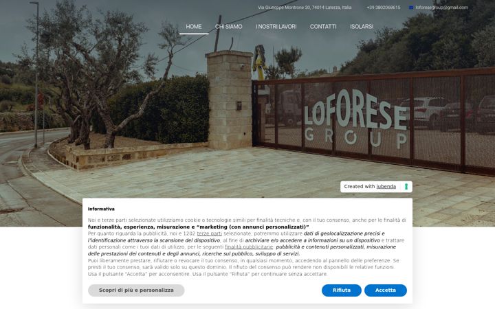 Screenshot of loforesegroup.it