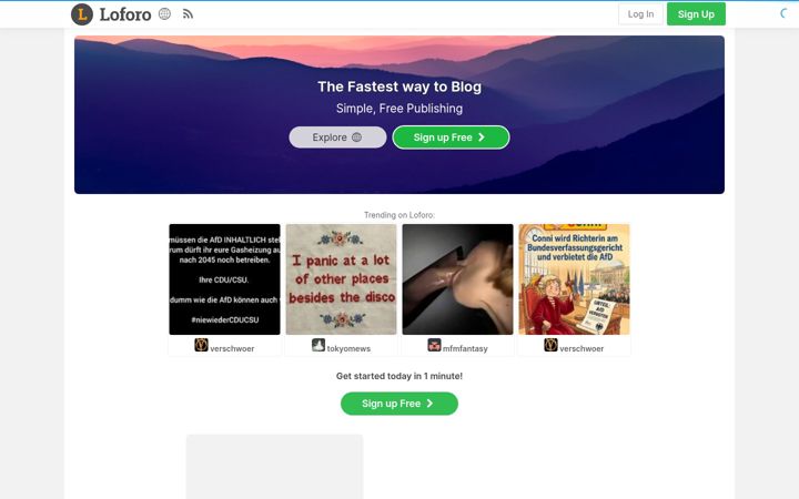 Screenshot of loforo.com