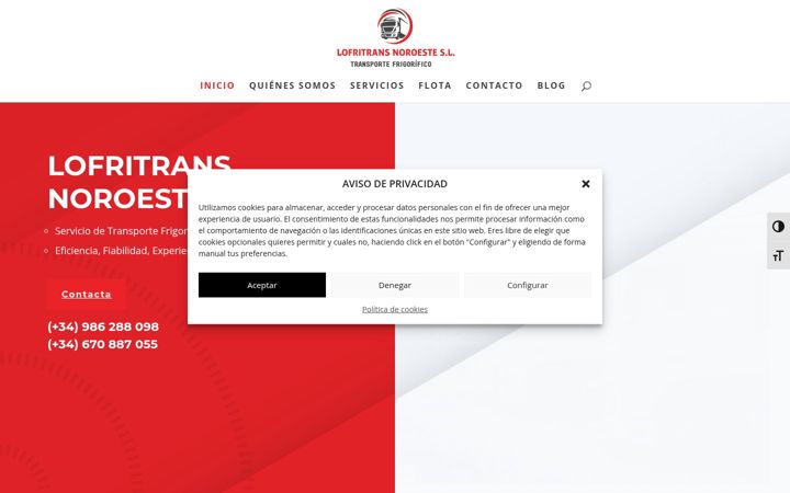 Screenshot of lofritrans.com