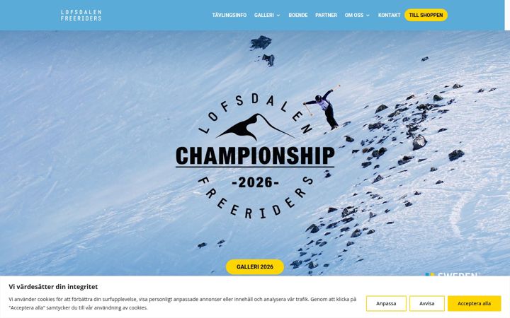 Screenshot of lofsdalenfreeriders.se