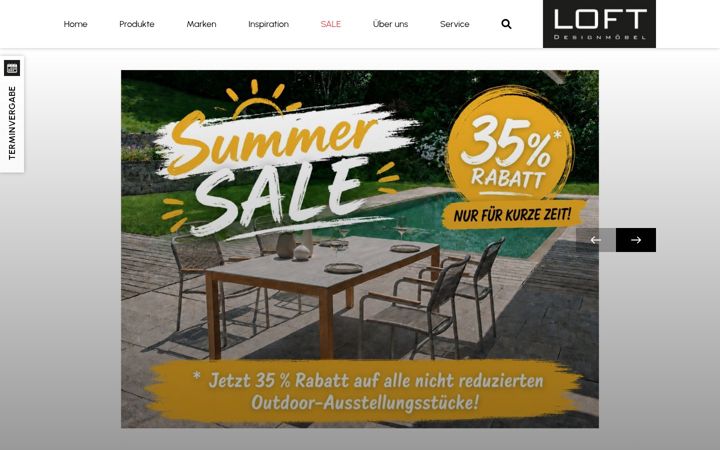 Screenshot of loft-designmoebel.de