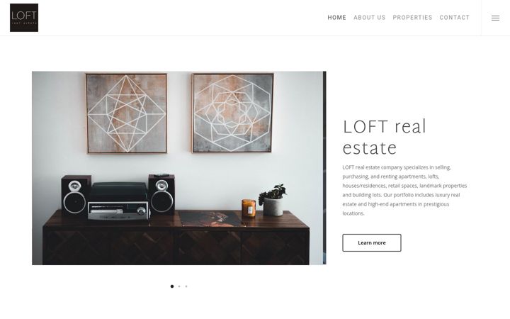 Screenshot of loft-realestate.com