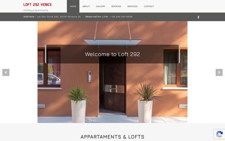 Screenshot of loft292.com