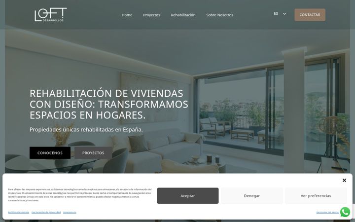 Screenshot of loftdesarrollos.es