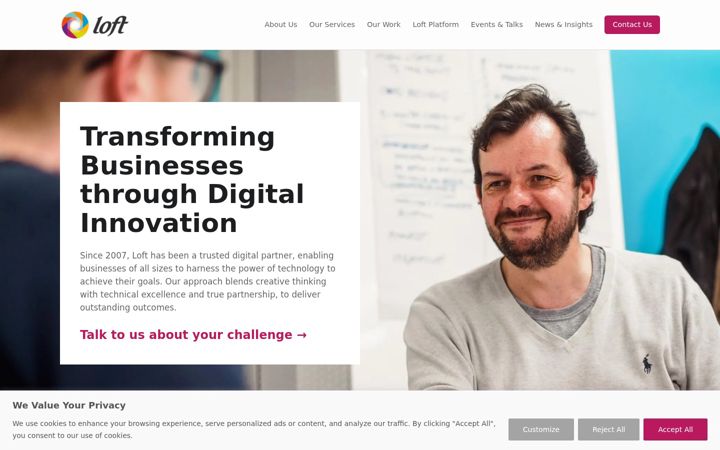 Screenshot of loftdigital.com