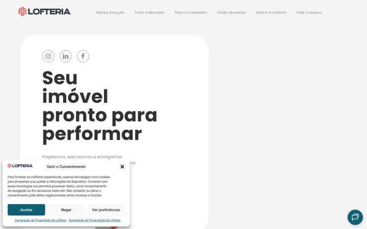 Screenshot of lofteria.com.br