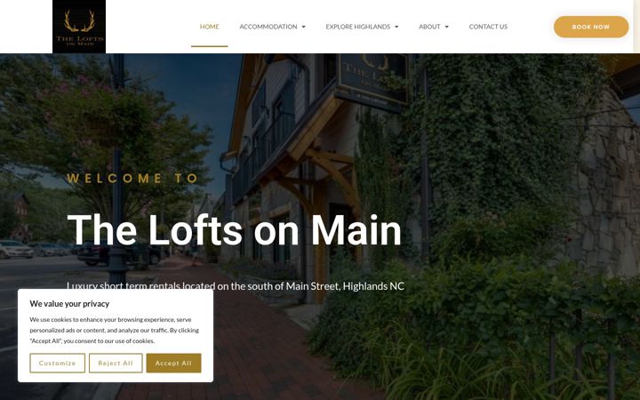 Screenshot of loftsonmainhighlands.com