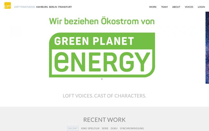 Screenshot of loftstudios.de