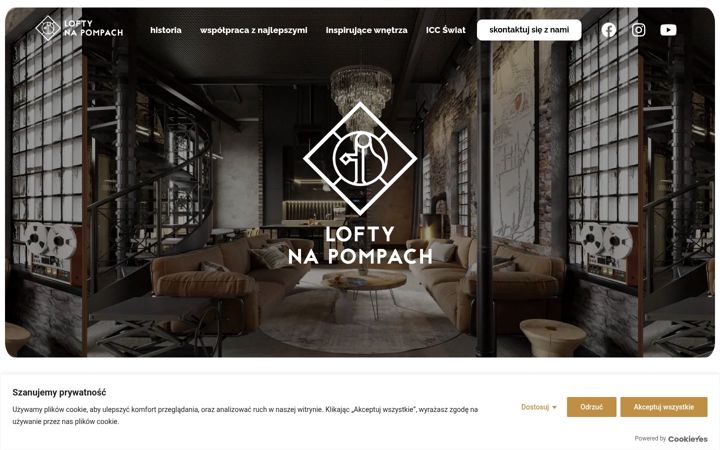 Screenshot of loftynapompach.pl