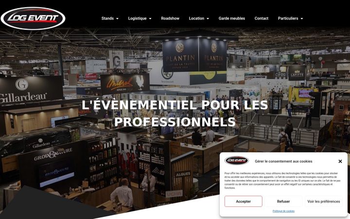 Screenshot of log-event.com