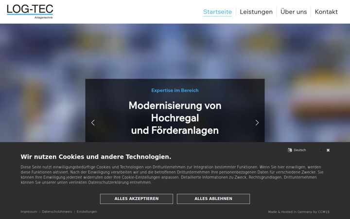Screenshot of log-tec.de